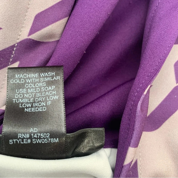 Ashley Sport‎ Hoodie Sweatshirt Woman 26/28  Purple Stretch Athleisure Travel - Picture 11 of 13